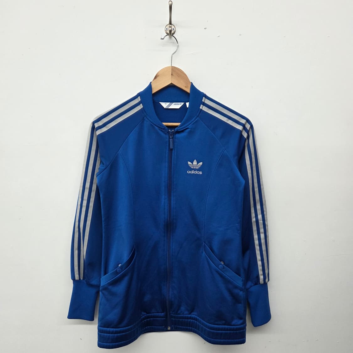 아디다스 블루 져지 트랙탑 여성m 상품이미지1