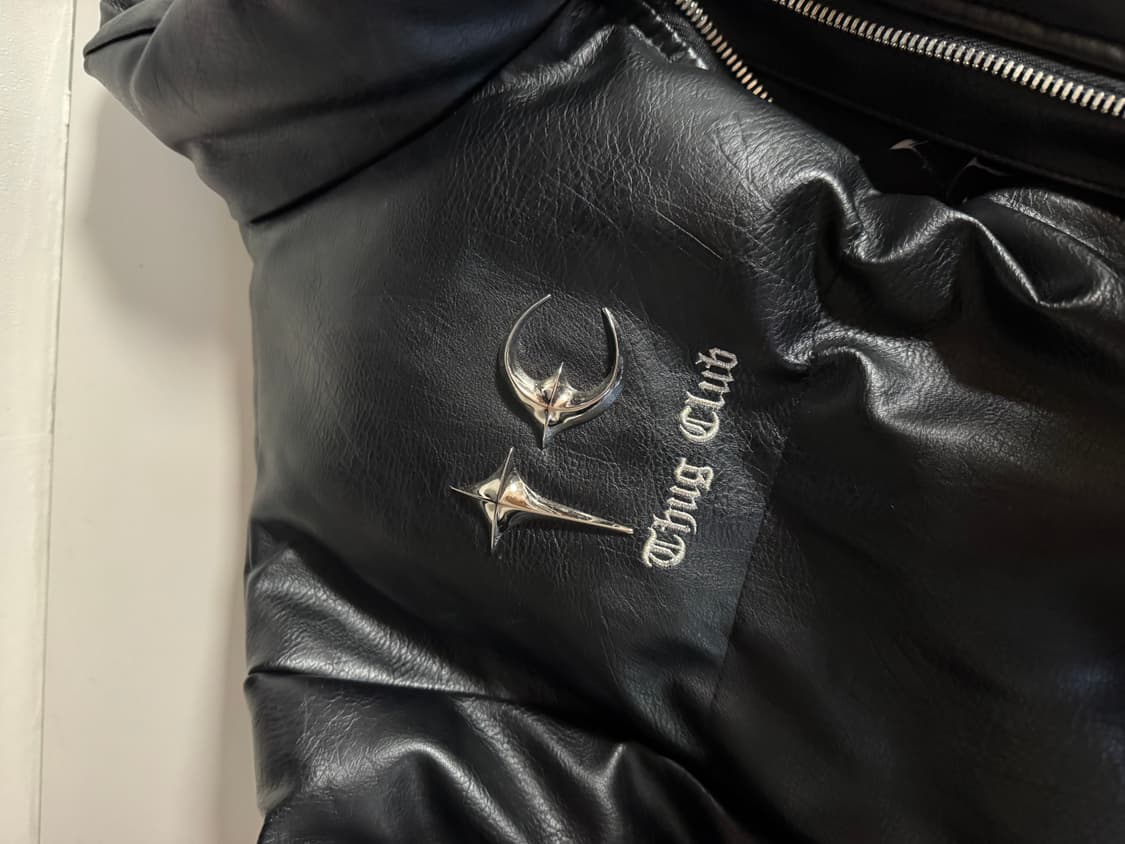 떠그클럽 레더패딩 3사이즈 상품이미지5