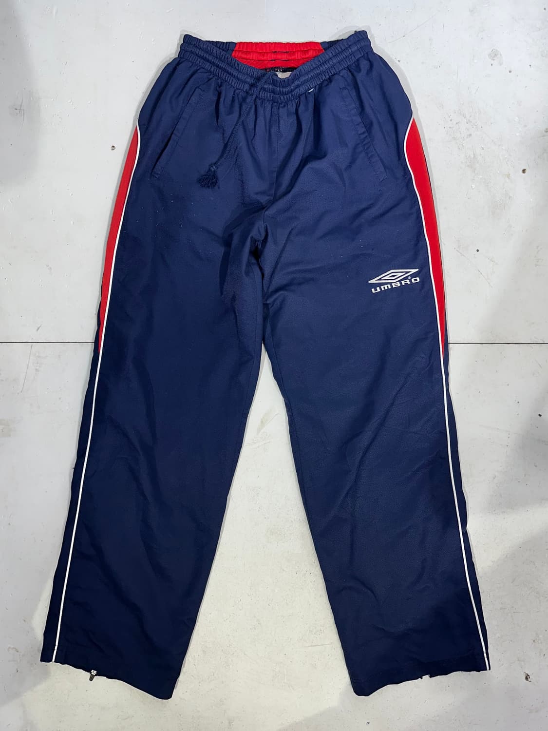 엄브로 네이비 와이드 사이드 라인 트랙 팬츠 M 상품이미지4