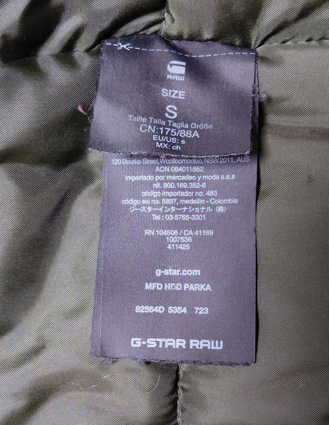 G-STAR RAW MFD HDD 파카 S 카키 상품이미지8