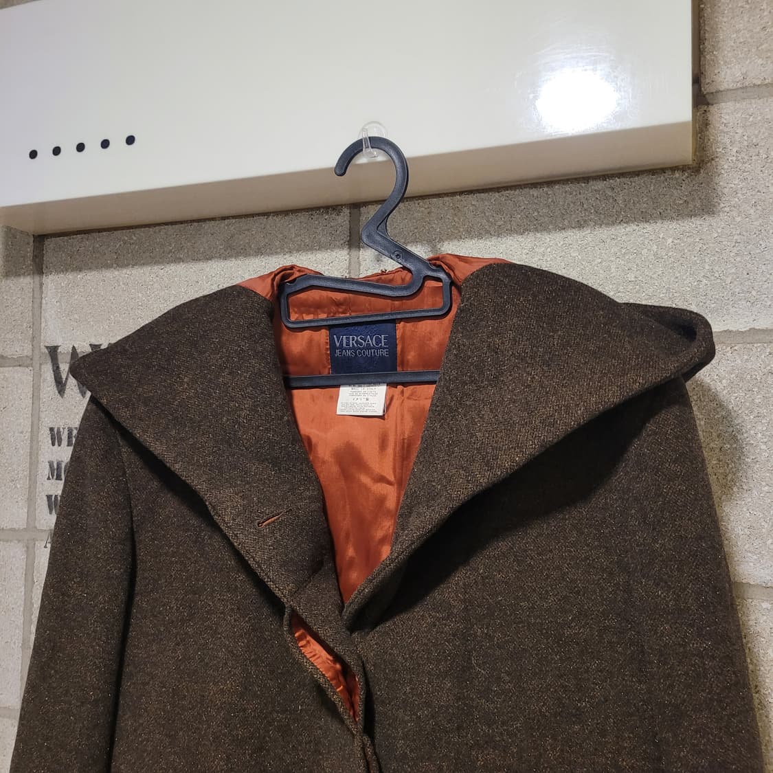 베르사체 진스 꾸뛰르 울 코트 M 상품이미지3