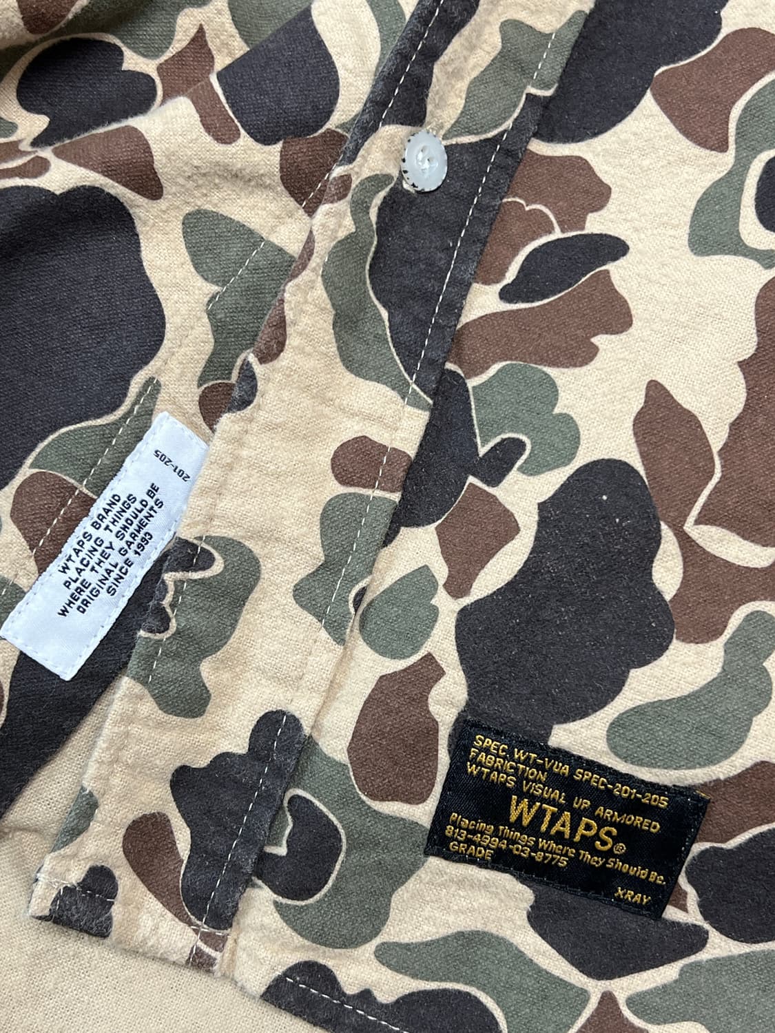 [XL] WTAPS 카모플라쥬 밀리터리 셔츠 상품이미지3