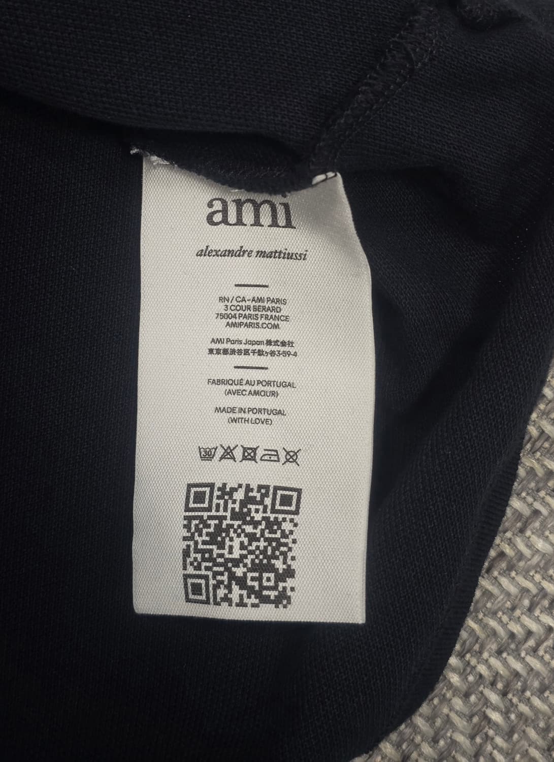ami 아미 클래식 코튼 반팔 카라티셔츠  상품이미지4