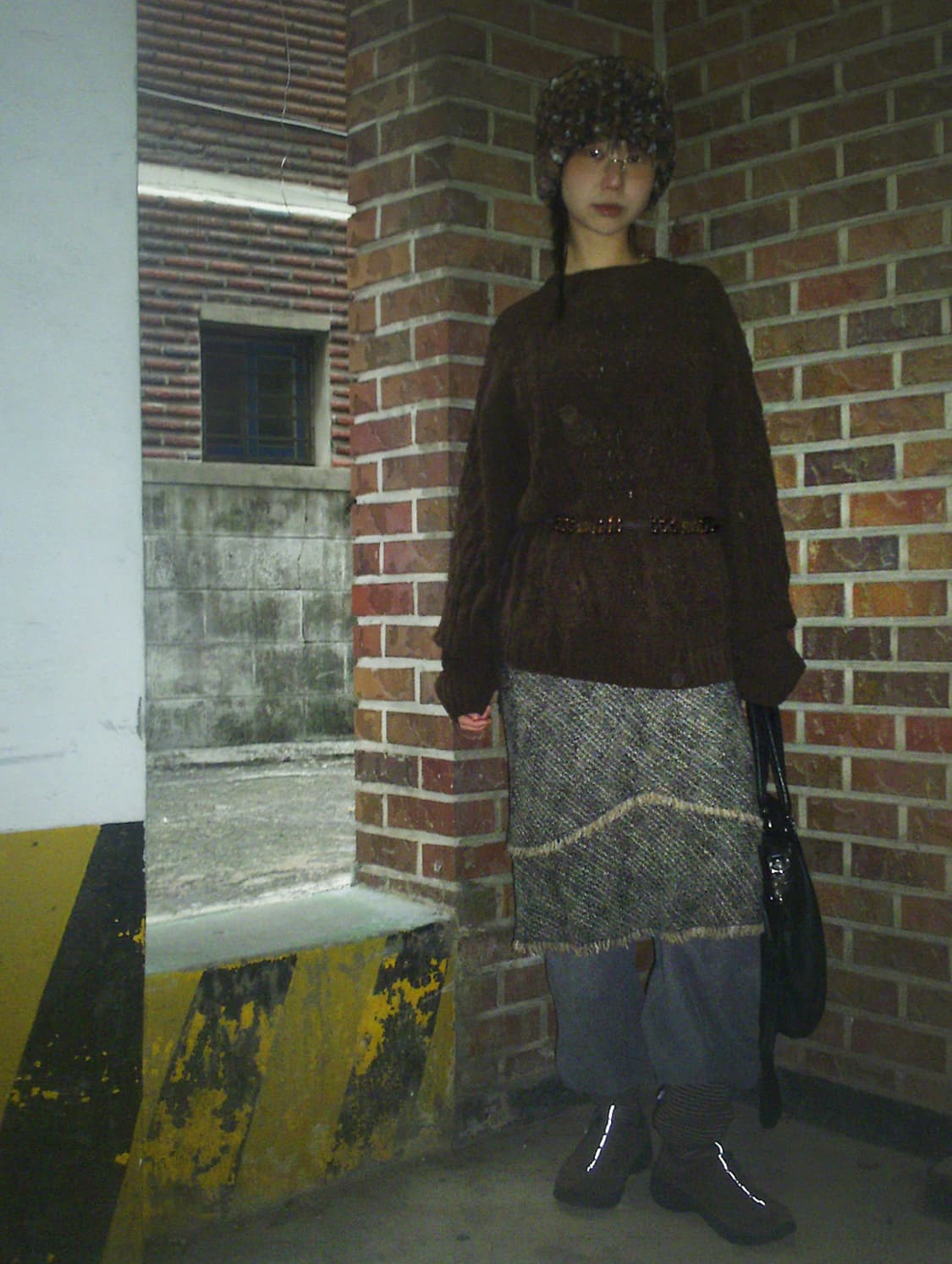 vintage fringe wool skirt 상품이미지3