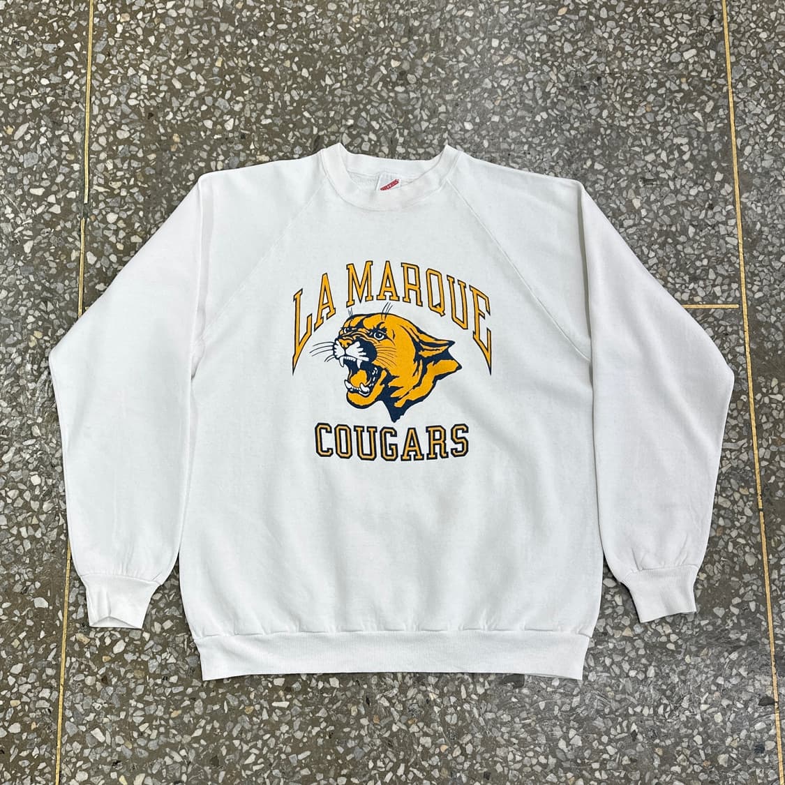 80s USA 저지스 쿠거스 빈티지 스웻셔츠 L 상품이미지1