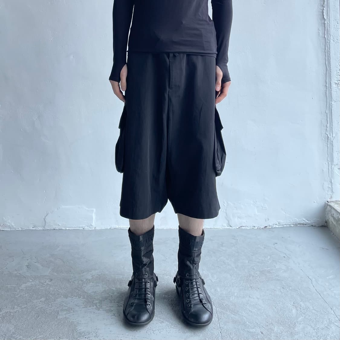 요지야마모토 리미푸 와이드 카고 쇼츠 상품이미지2