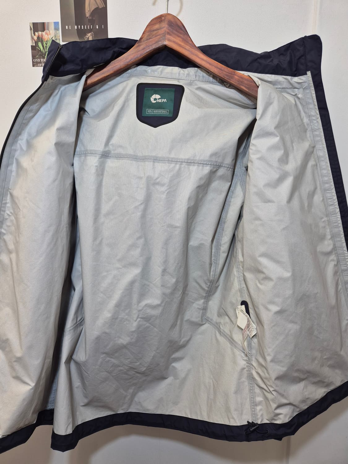 네파 네이비 색상의 후드 바람막이 105
사이즈  상품이미지6