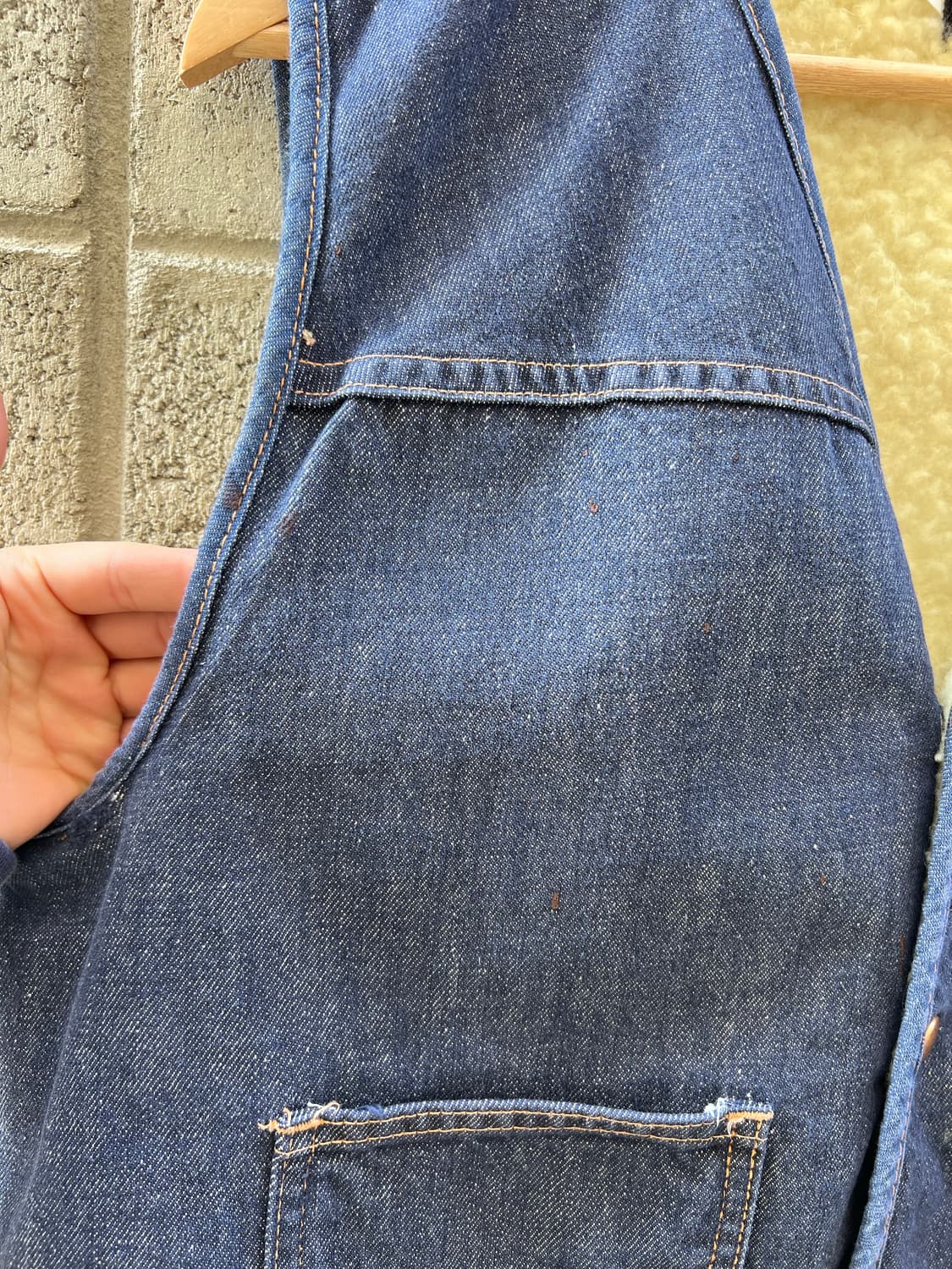 1970s SEARS ROEBUCKS DENIM 빈티지데님쉐르파베스트 상품이미지9