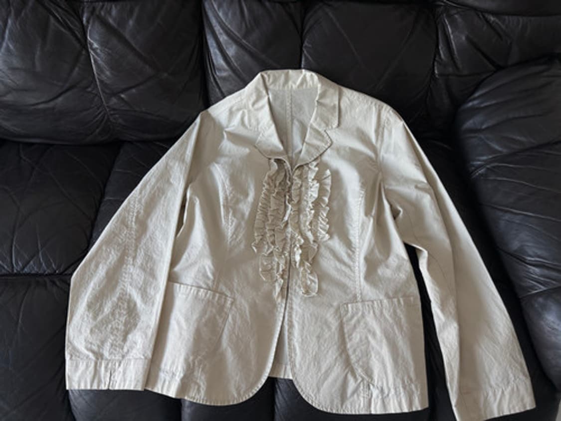 cream ruffle jacket 상품이미지1