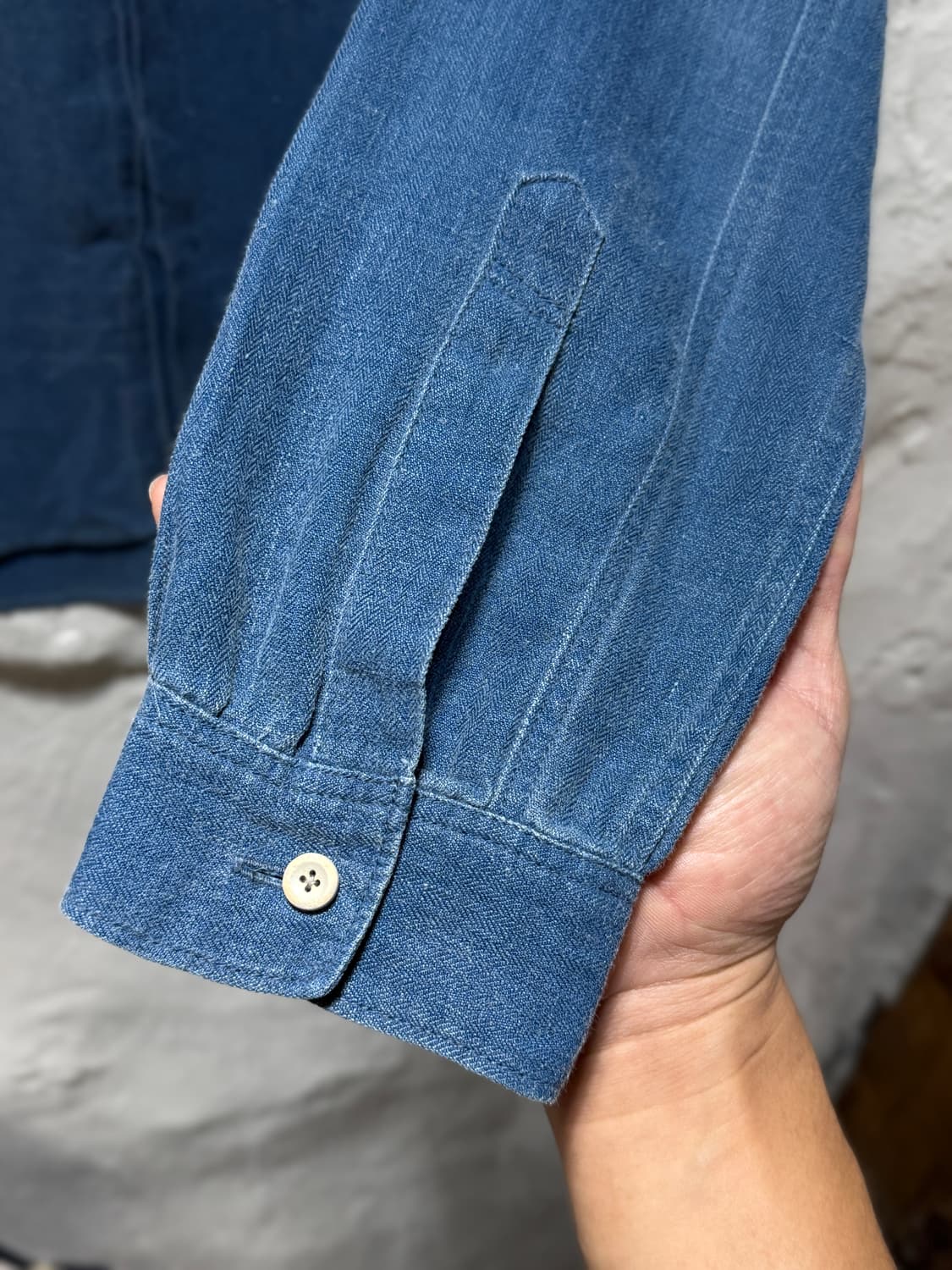 VISVIM 비즈빔 인디고 린넨 헨리넥 셔츠 상품이미지6