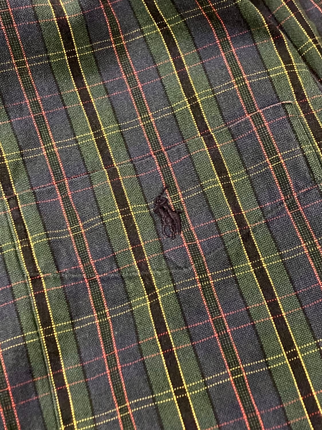 폴로 랄프로렌 체크 셔츠 다크그린 L  #csz2401 상품이미지4