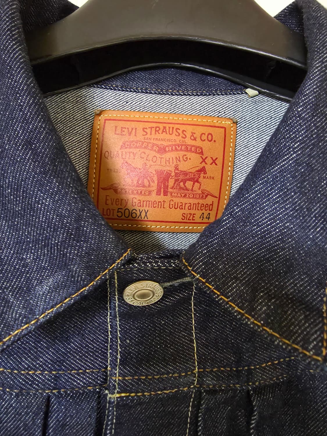 리바이스 Lvc type1 1936 리지드 44사이즈 (1회소킹) 상품이미지4
