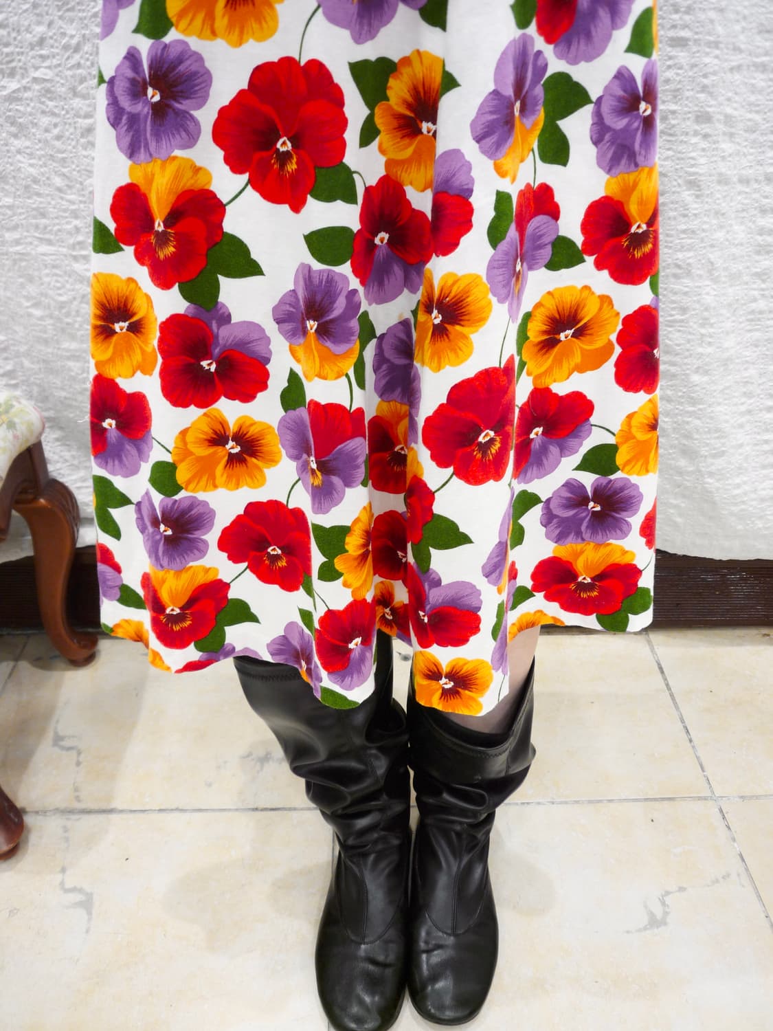 Flower pop midi skirt 상품이미지3