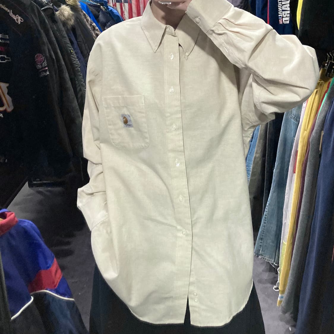 [IM] 칼하트 워크셔츠 오트밀 상품이미지4