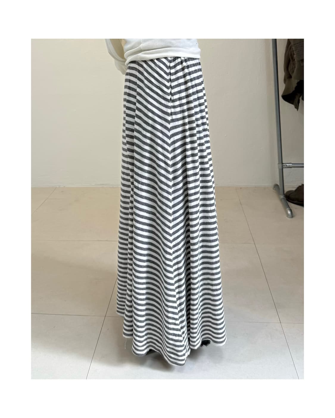 빈티지 스트라이프 맥시 스커트 상품이미지7