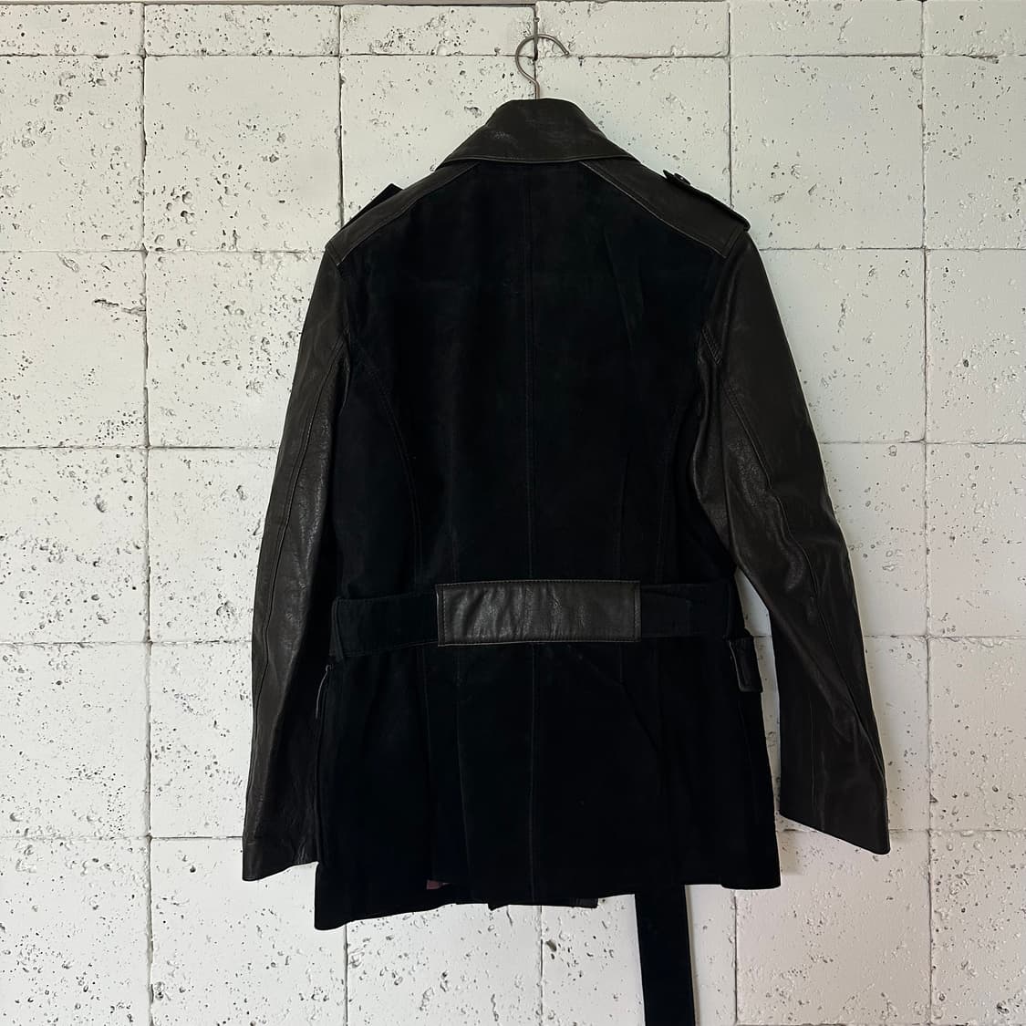 95 지오송지오 양가죽 돈피스웨이드 자켓 블랙 상품이미지6