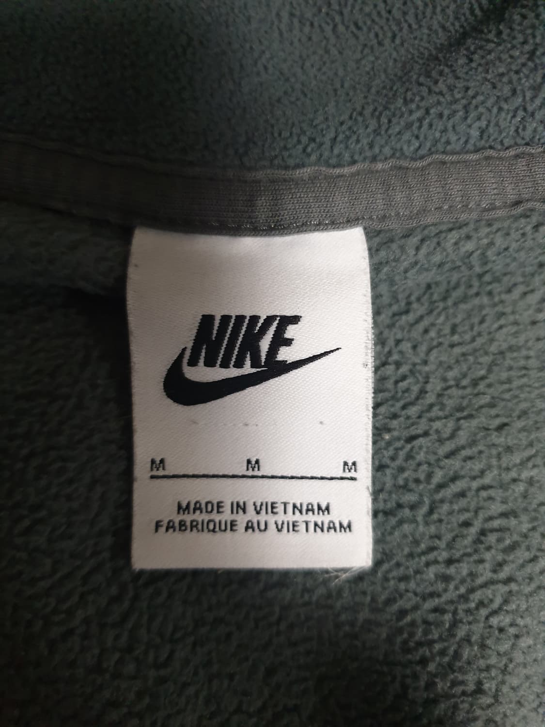 나이키 에센셜 플리스 풀집 후디 자켓 카키 (M) 상품이미지2