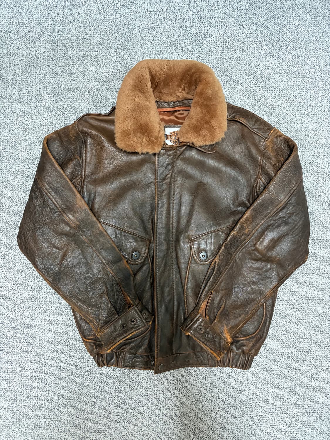 할리데이비슨 가죽자켓 / 퍼 내피 탈부착 상품이미지2