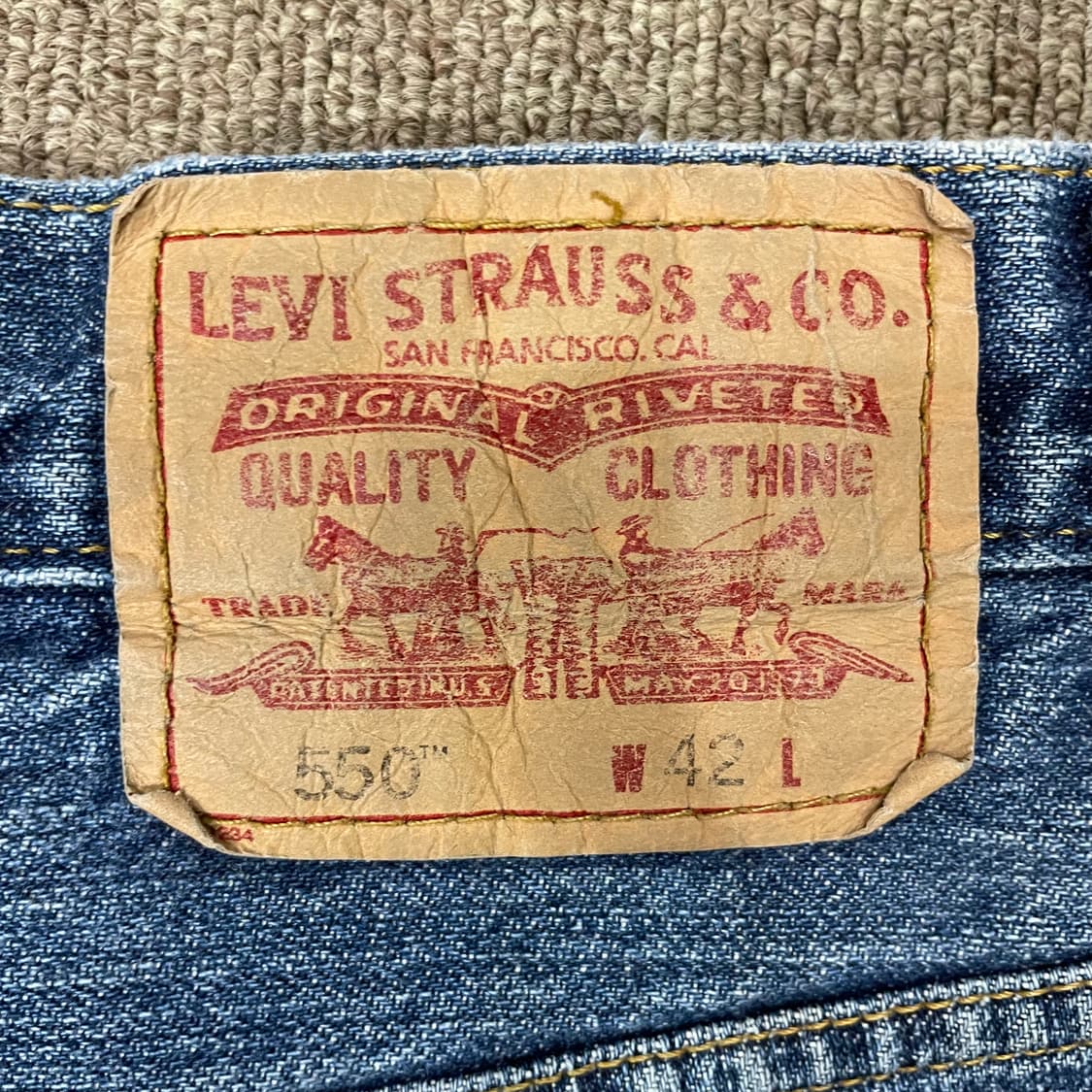 (42) 00s Levi's 리바이스 550 데님 반바지 상품이미지3