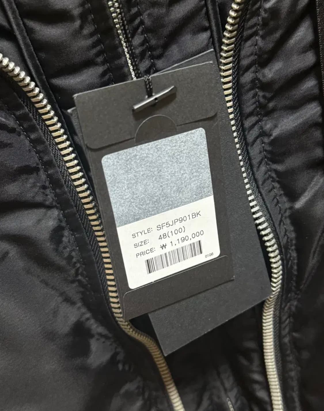 송지오옴므 디터쳐블 ma-1 항공 점퍼 48사이즈 상품이미지2