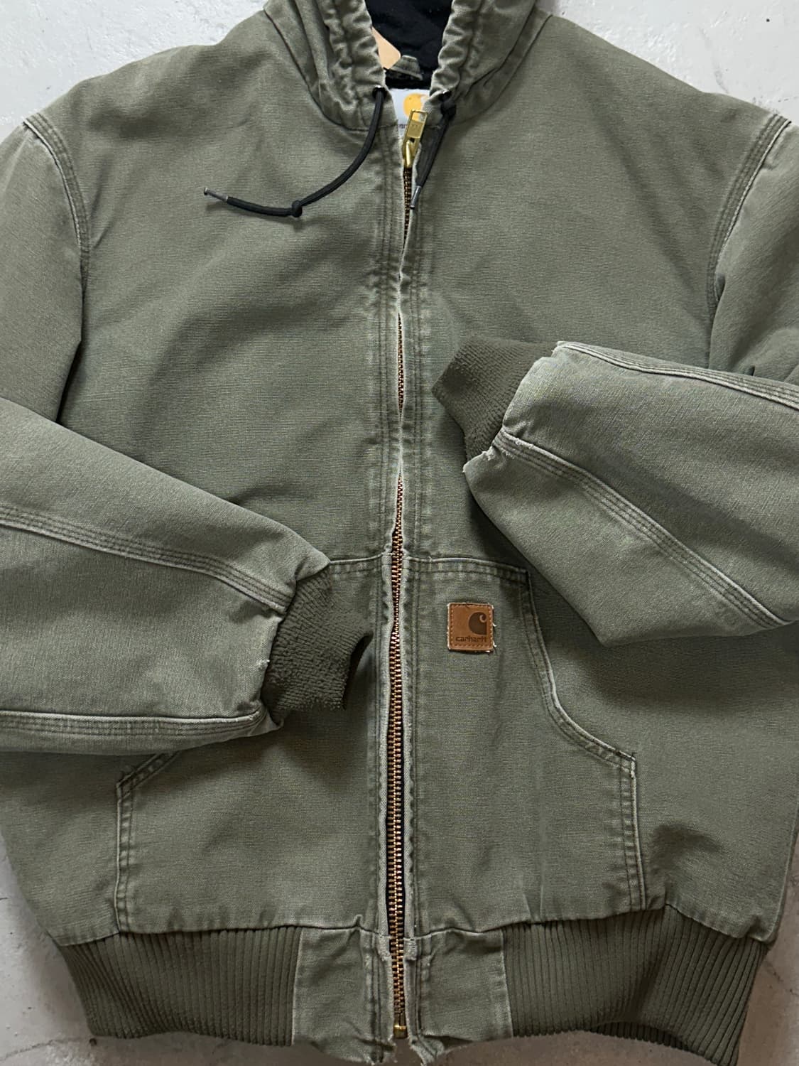 OG 칼하트 J130 액티브 자켓 칼하트 ARG 모스그린 상품이미지8