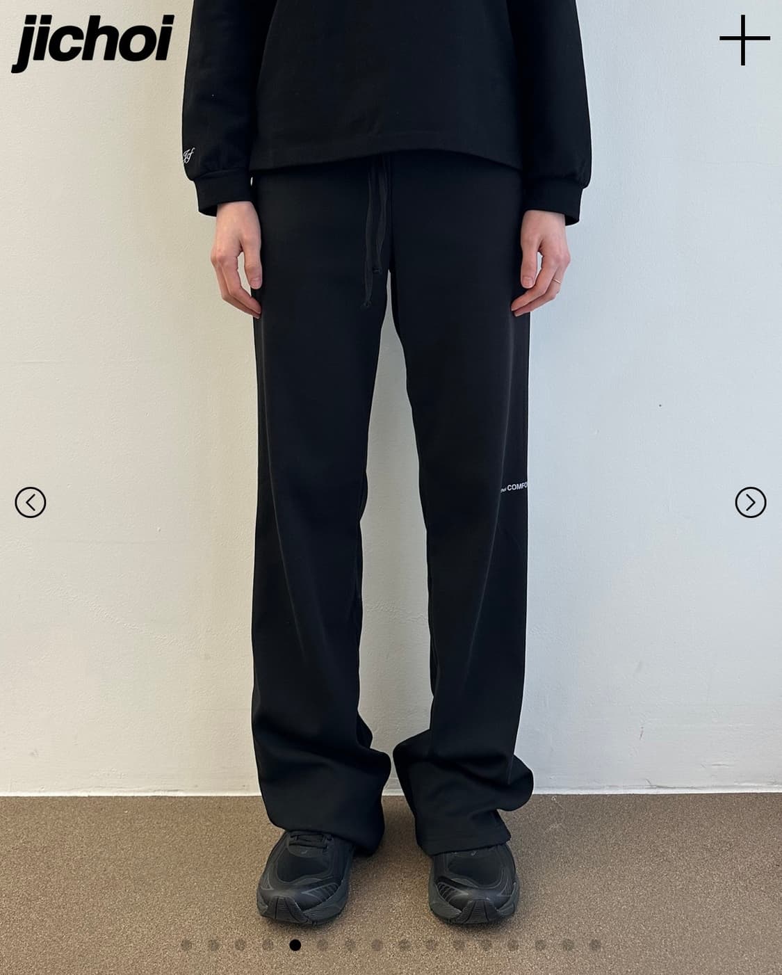 지초이 컴포트 26-001 Straight Pants - Black(3) 상품이미지2