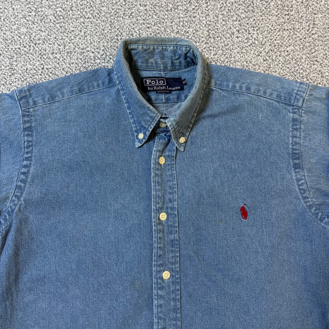 90s 폴로 랄프로렌 데님 셔츠 여성용 상품이미지3
