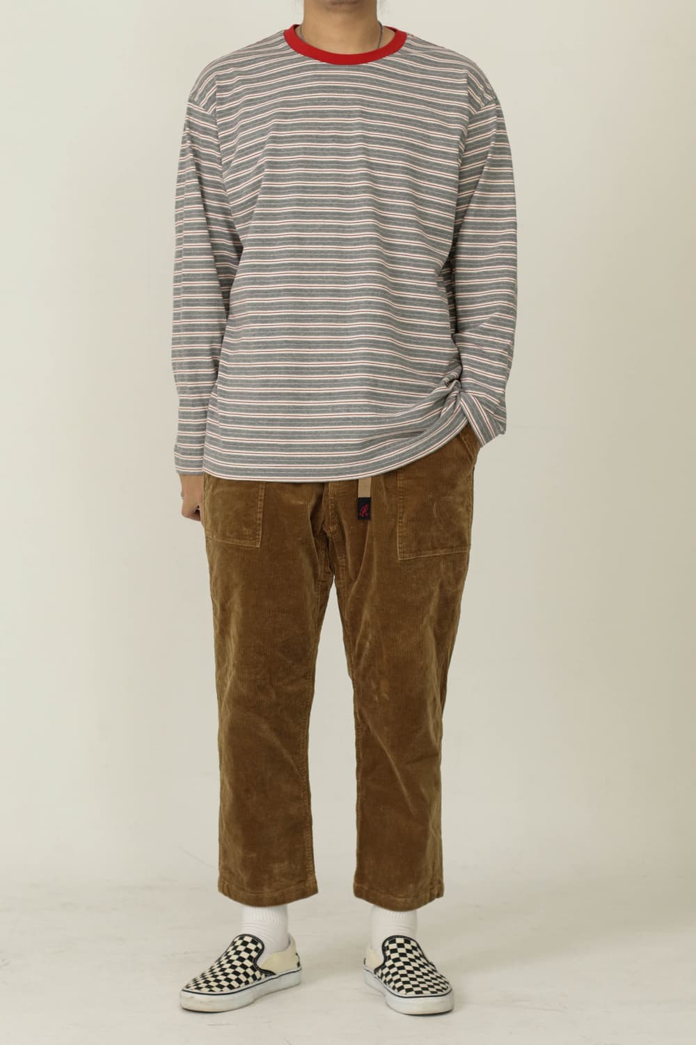 그라미치 코듀로이 루즈 테이퍼드 팬츠 L 상품이미지2