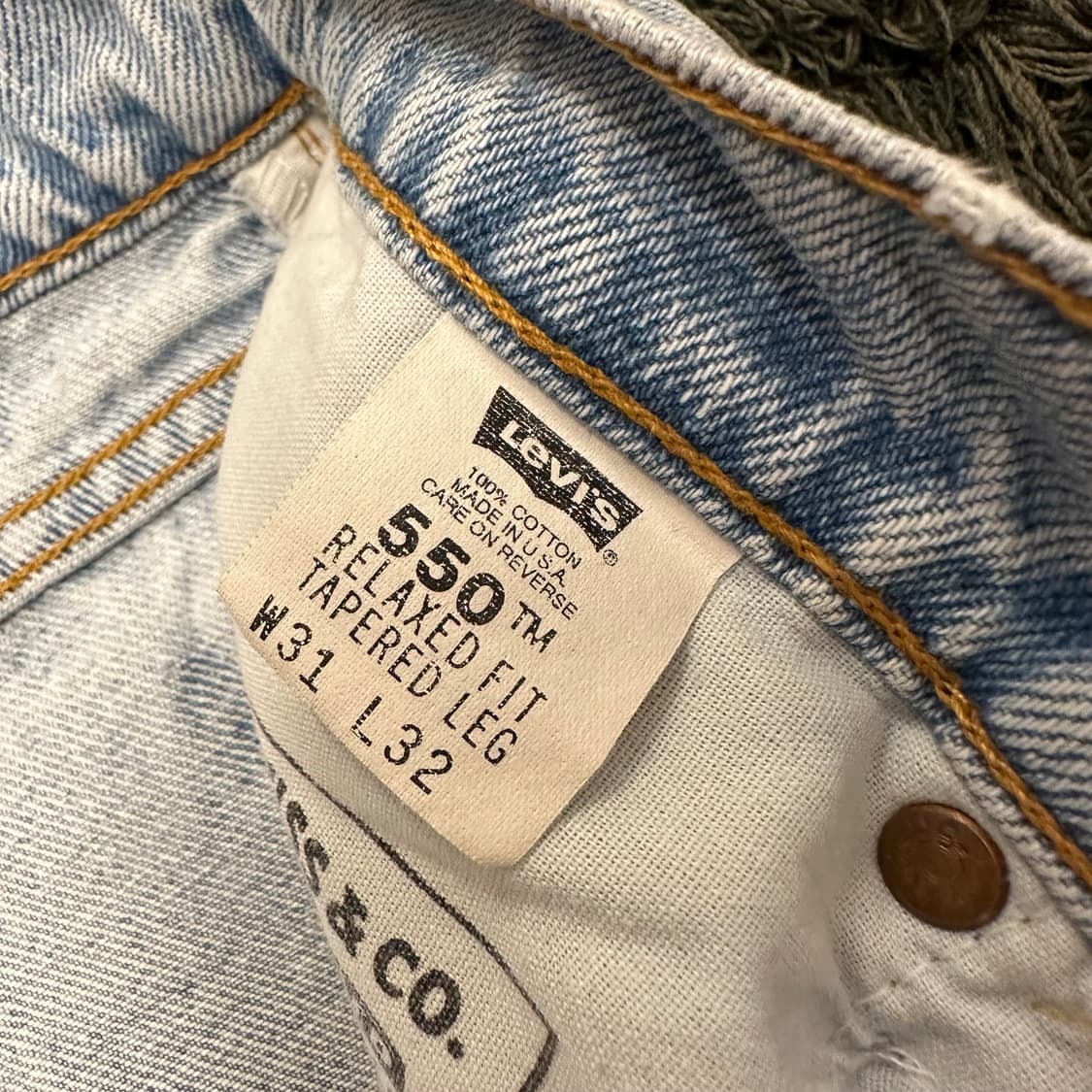 (28.5inch) 90s 리바이스 데님 쇼츠 청반바지 상품이미지9