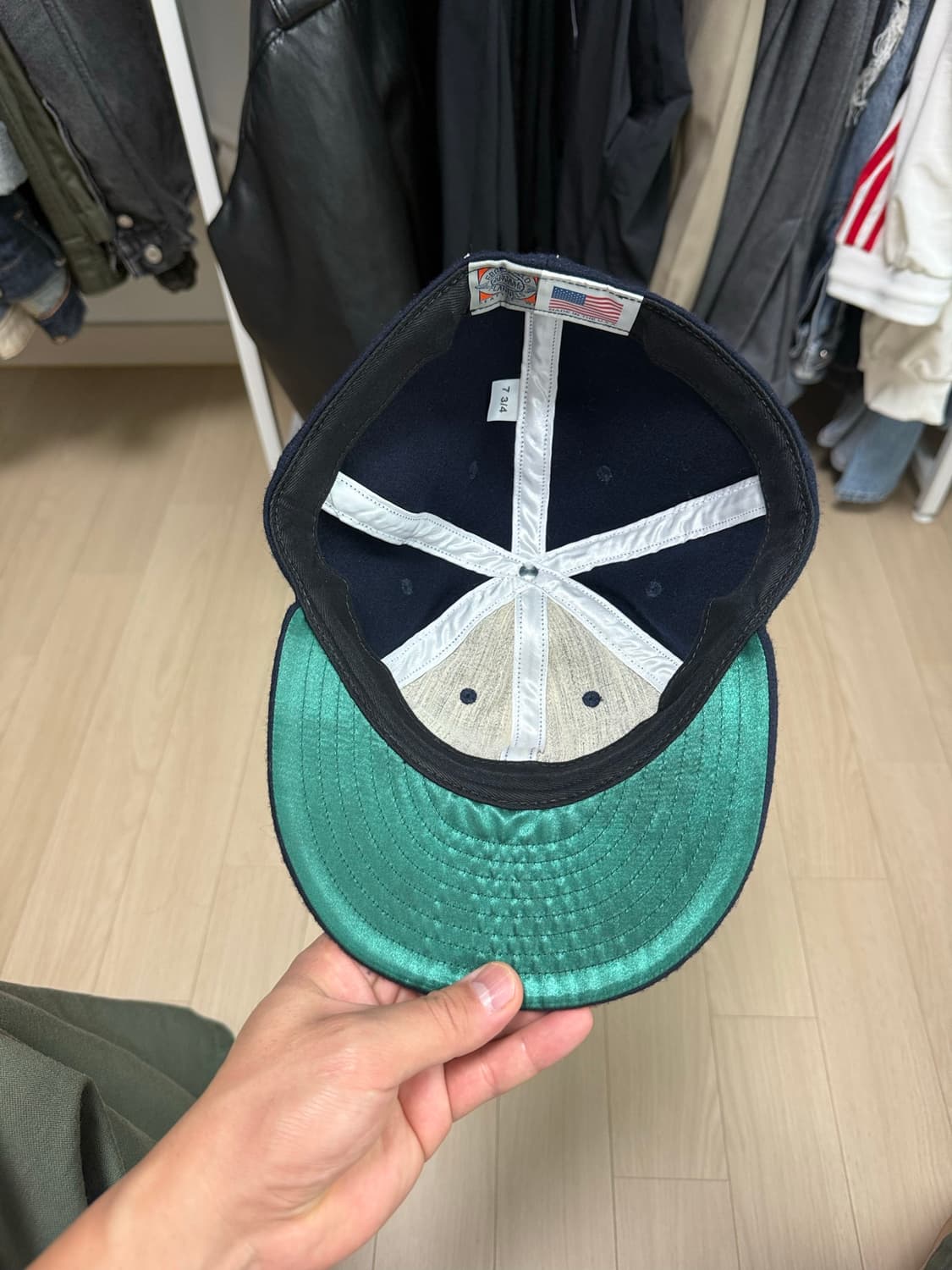 이벳필드 USA 네이비 울 모자 상품이미지2
