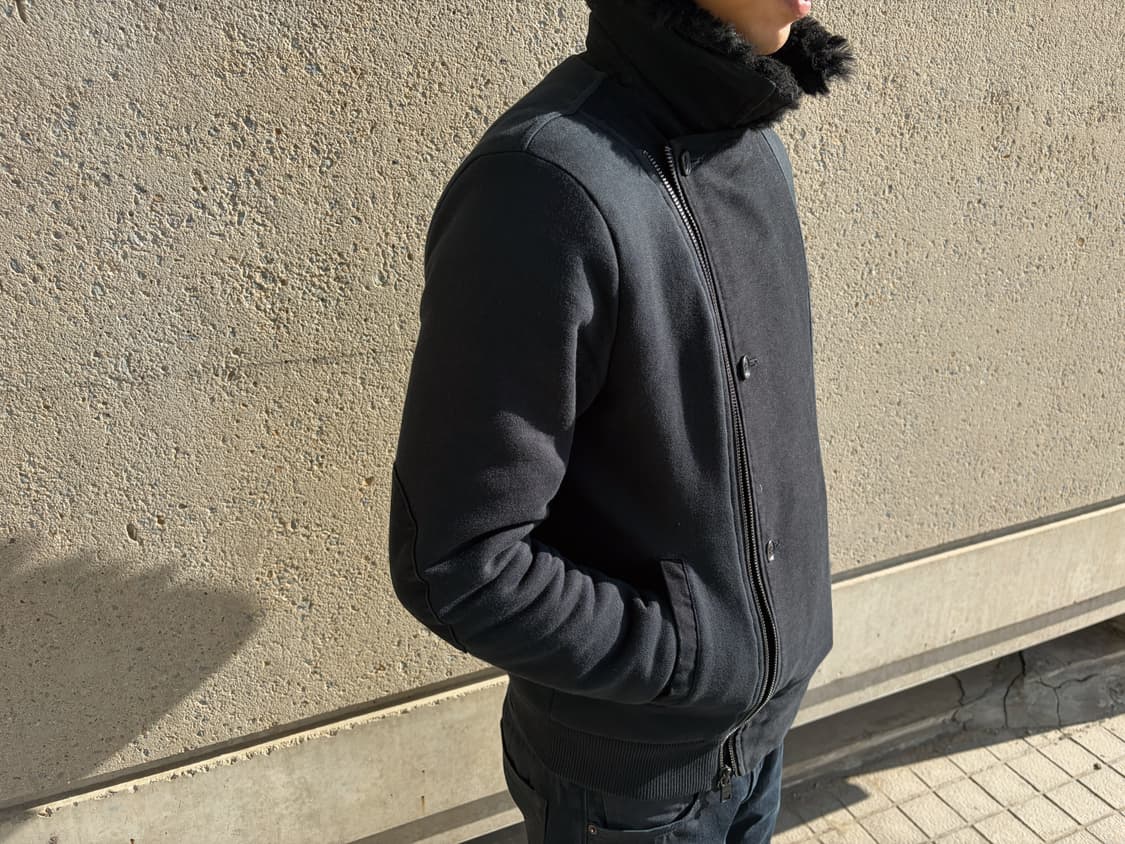 아르마니 익스체인지 퍼 비대칭 자켓 상품이미지4