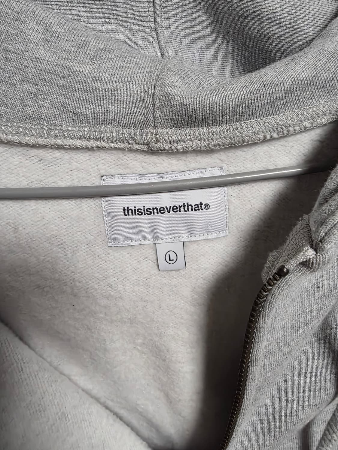 디스이즈네버댓 헤더 그레이 후드집업 상품이미지5