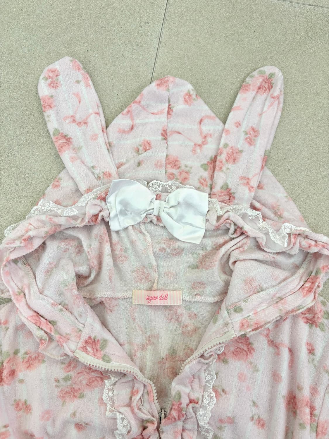 Babydoll 플리워 토끼 후드집업 상품이미지2