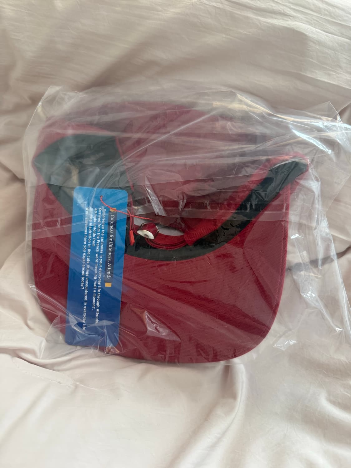 어텐즈 캡모자 레드 상품이미지5