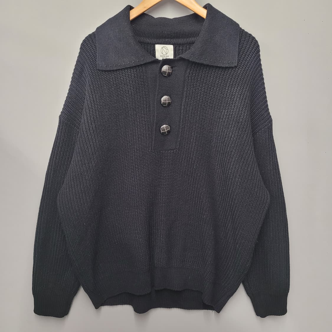 Another level 카라 니트 스웨터 상품이미지1