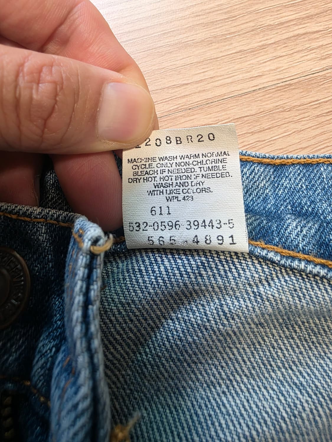 90's 리바이스 565 Made in USA 상품이미지5