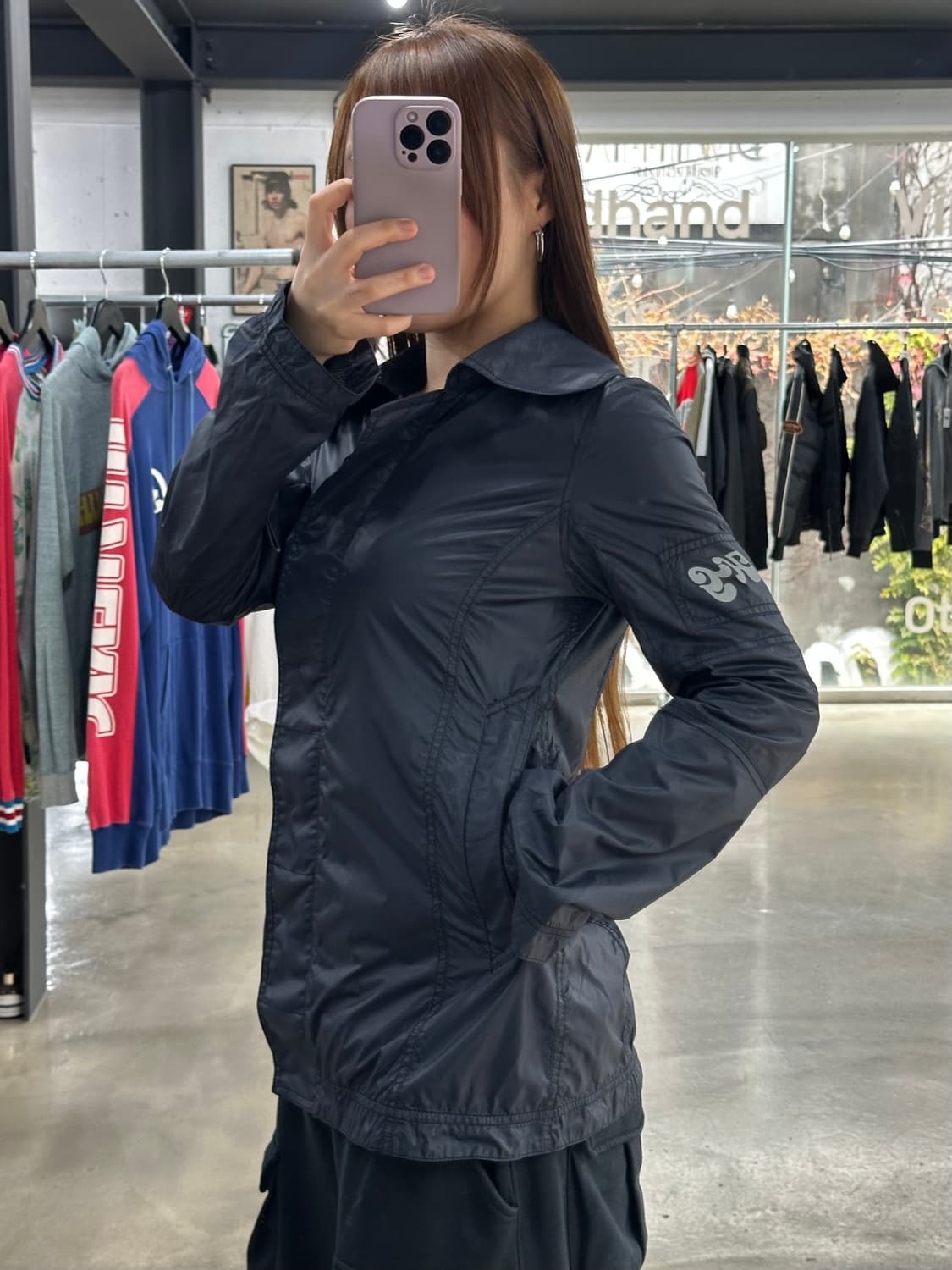 히스테릭글래머 체리 레터링로고 나일론 자켓 상품이미지3