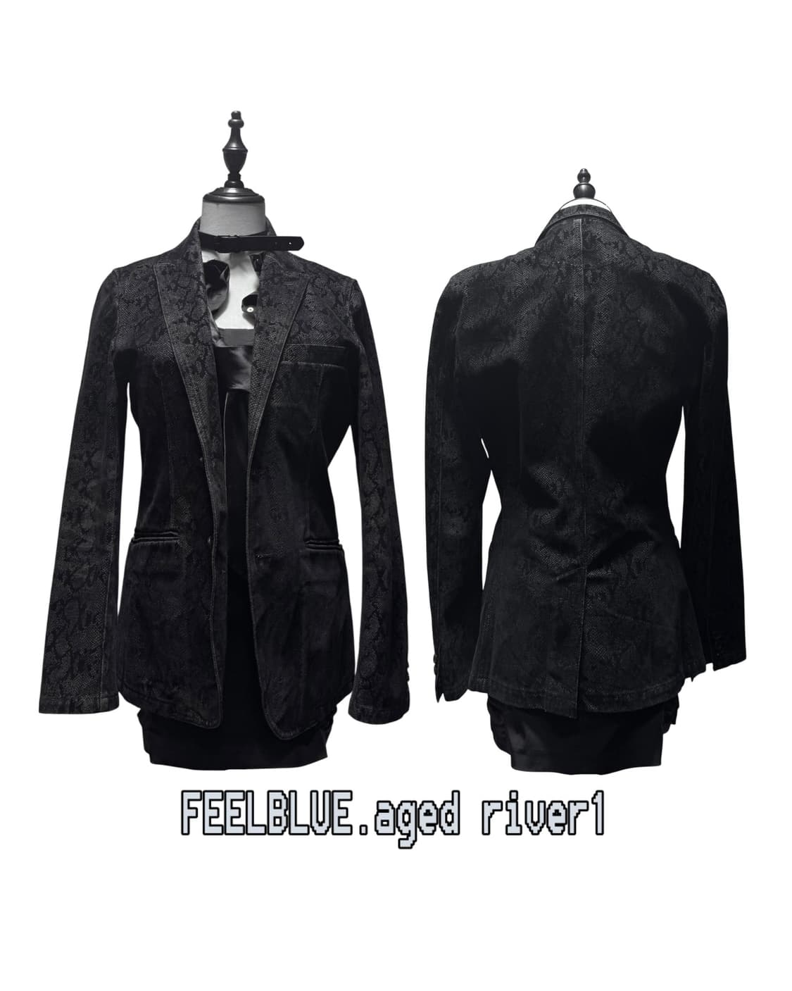 Snake Pattern Jacket & Shirts, Dress Set 상품이미지4