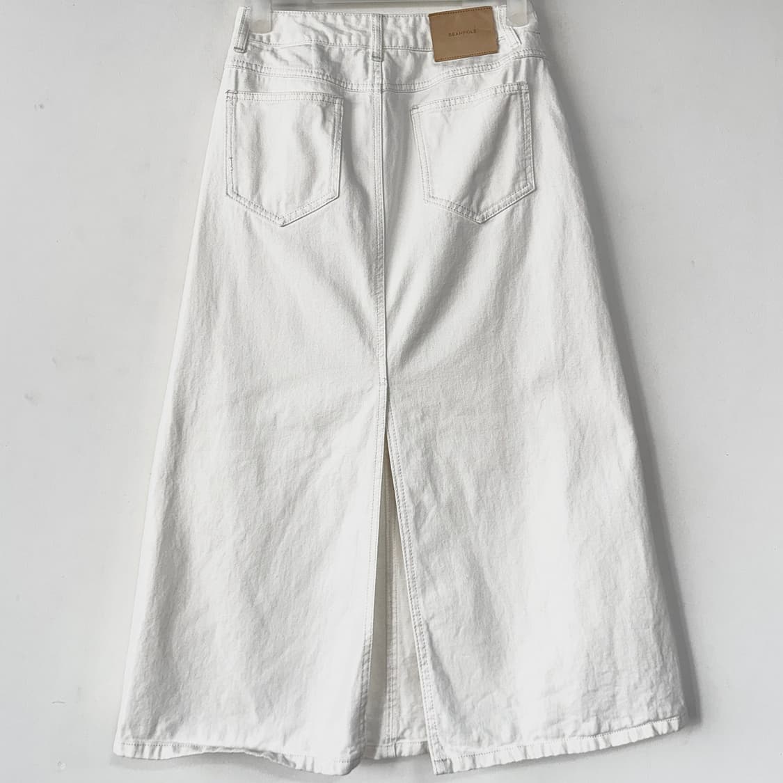 빈폴레이디스 25 화이트 롱 데님 스커트 (26) 상품이미지6