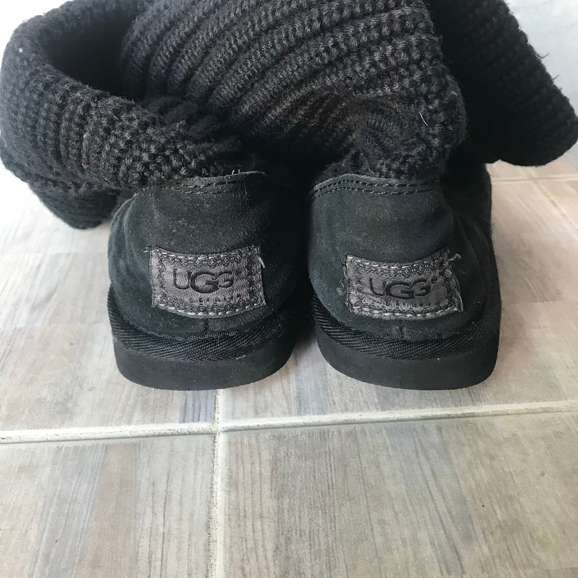 Ugg cardy knit boots 어그 카디 니트 부츠 블랙 상품이미지4