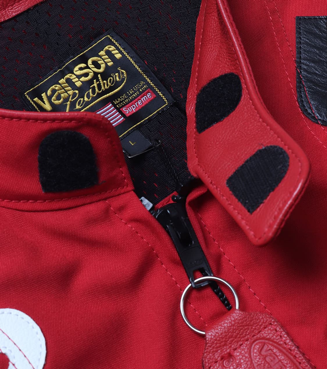 SUPREME X VANSON - LEATHER LETTER JACKET 상품이미지5