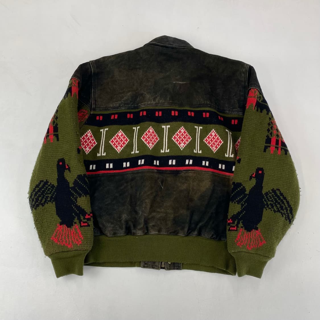 Vintage 스웨이드 레더 블루종 자켓 (100) 상품이미지2