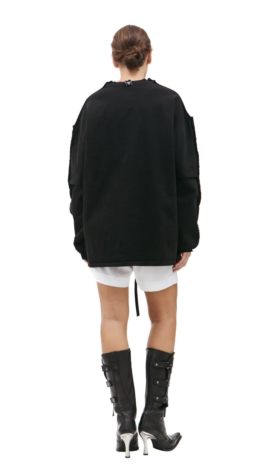 [S/M,L/XL]프로토타입스 CUT UP 크루넥 롱 슬리브리스 탑 상품이미지4