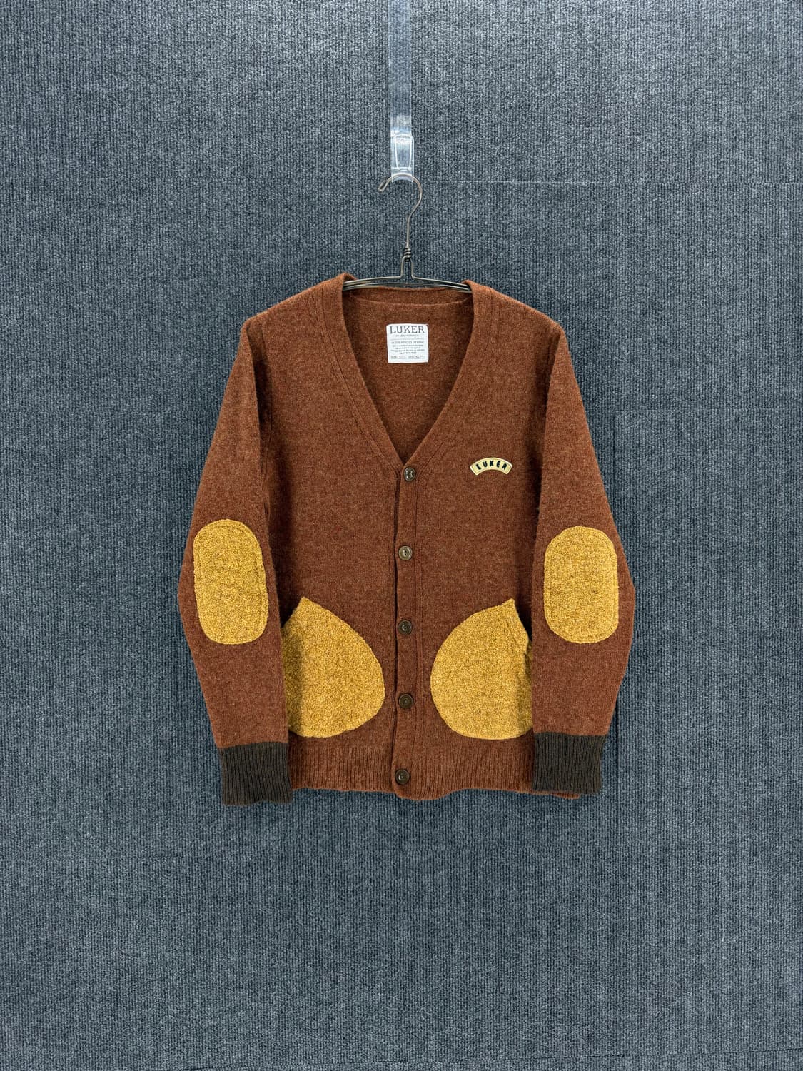 네이버후드 LUKER 암패치 울가디건 상품이미지1