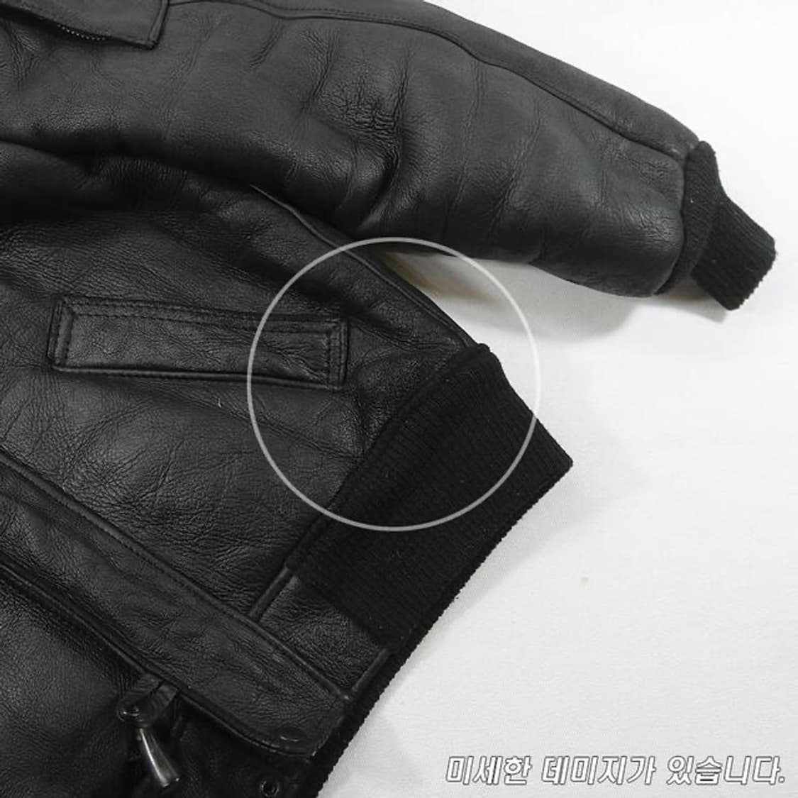 (착용컷) Winny Roaste 후드 레더 점퍼 상품이미지7