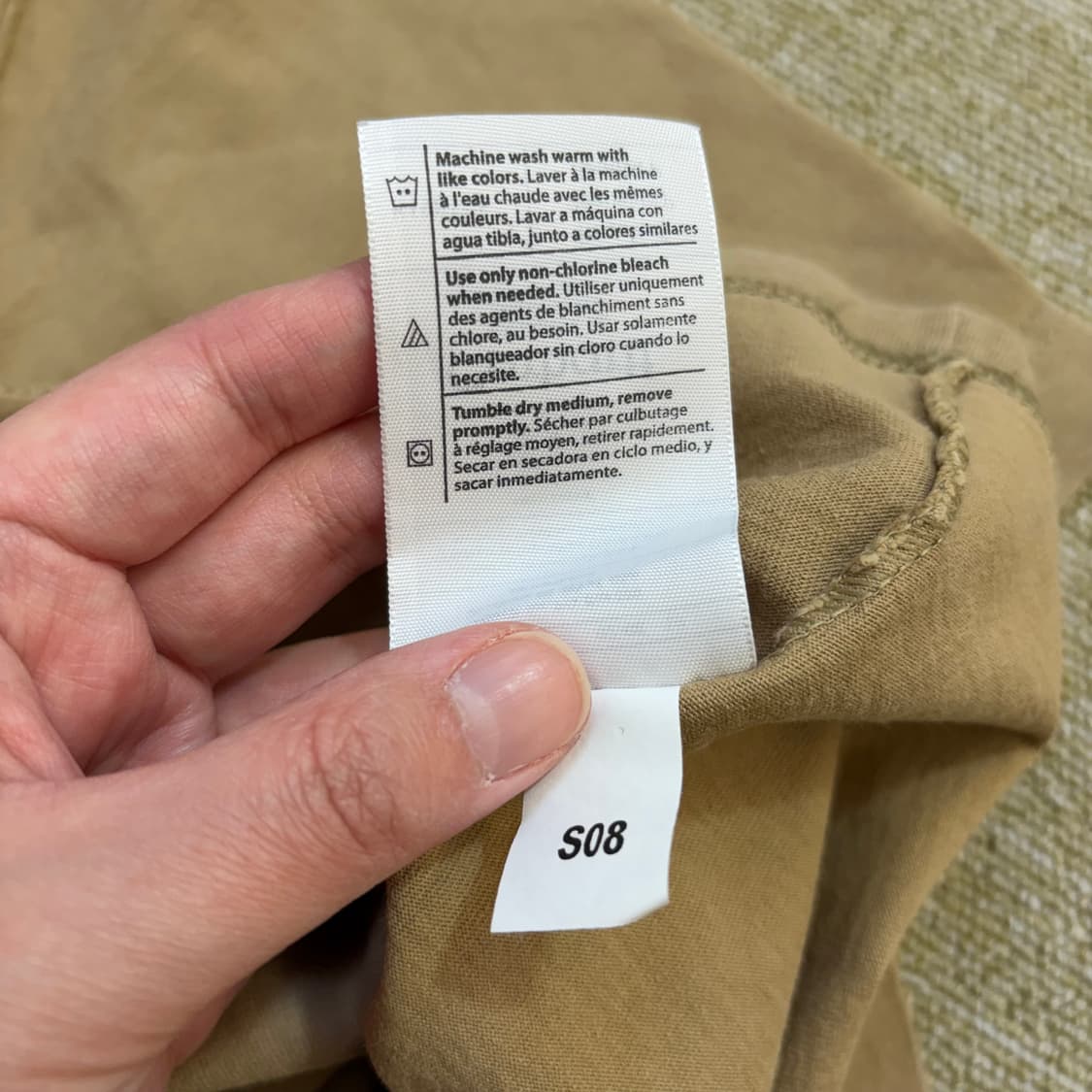 칼하트 워크포켓 반팔 카라티 브라운(S) 상품이미지6