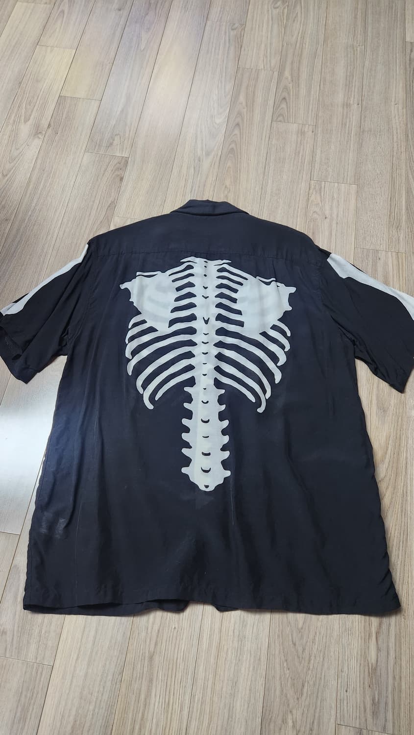 캐피탈 실크 레이온 본 알로하 셔츠 블랙 상품이미지3