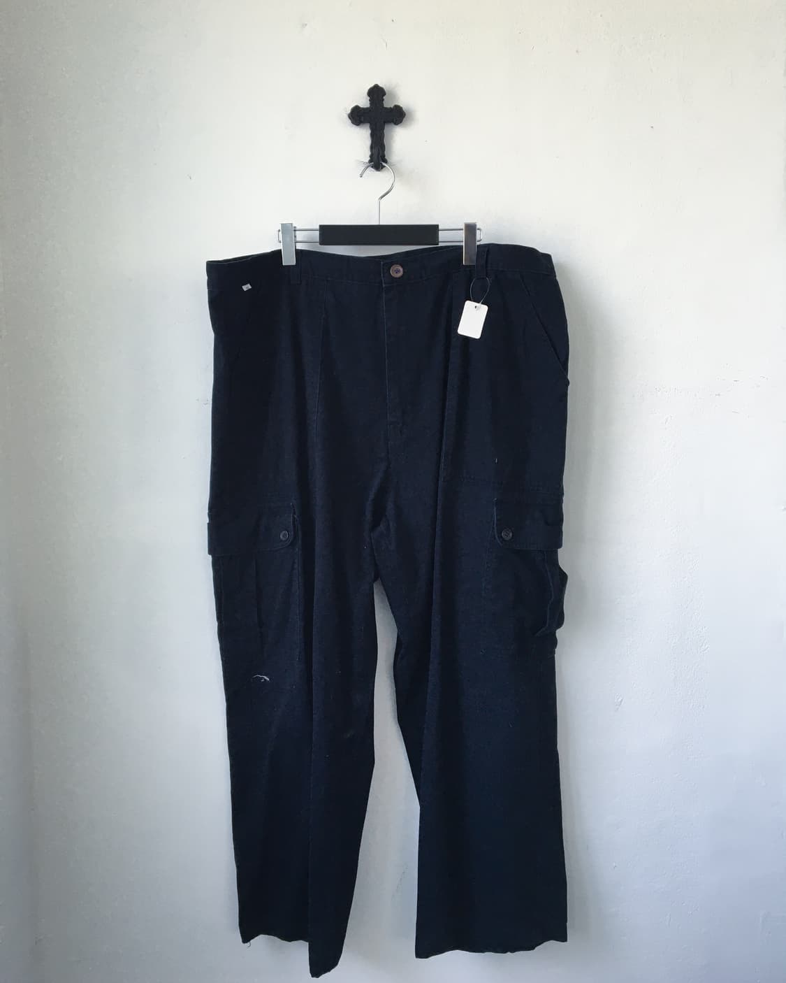 Big size navy cargo pants 상품이미지1
