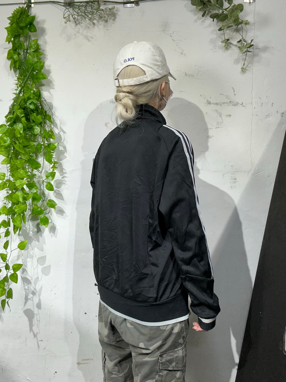 아디다스 블랙 그레이 삼선 트랙탑 져지 M 상품이미지3