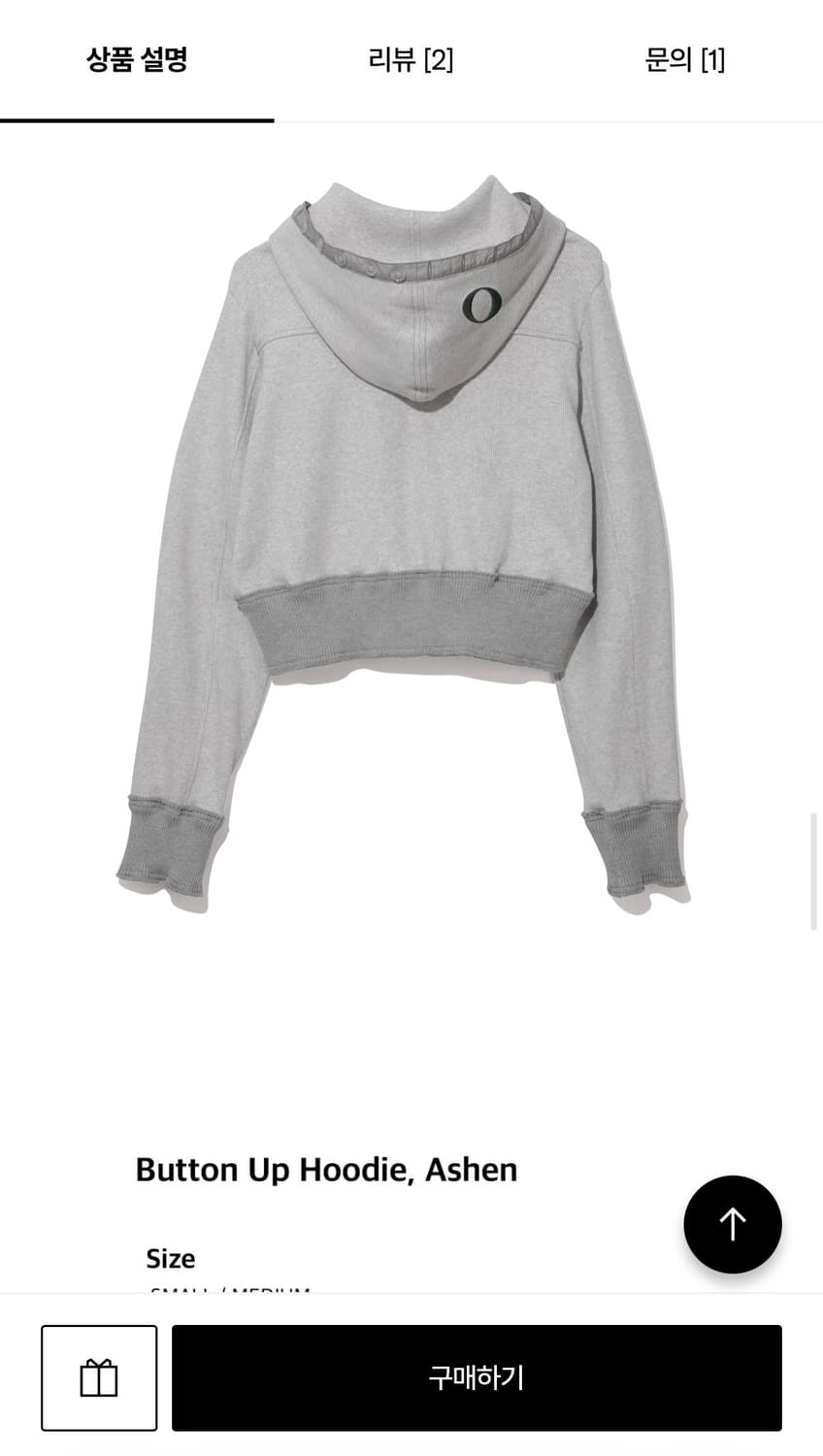 오들리워크샵 Button Up Hoodie, Ashen 상품이미지3